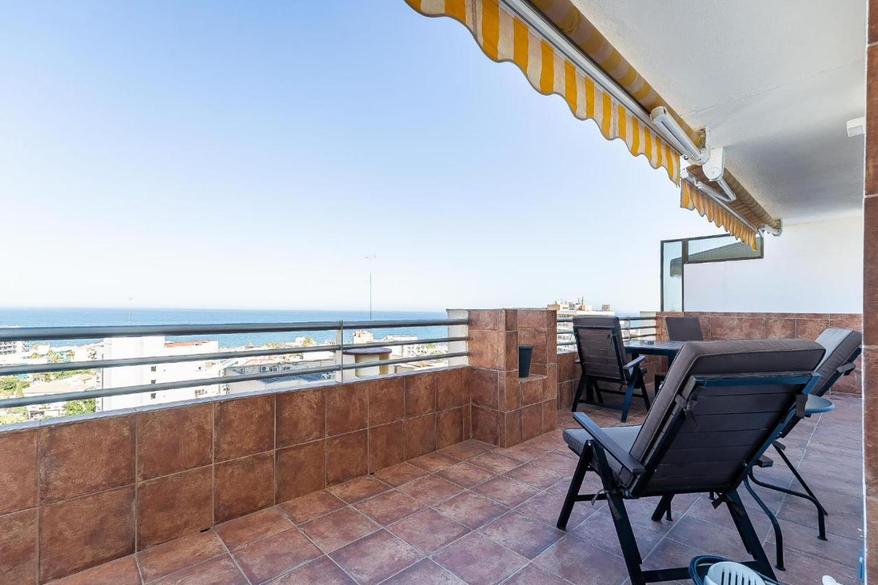 Vistas Azules -- Remodeled, Large Terrace, Spectacular Ocean Views And Beach Level Access Torremolinos Buitenkant foto